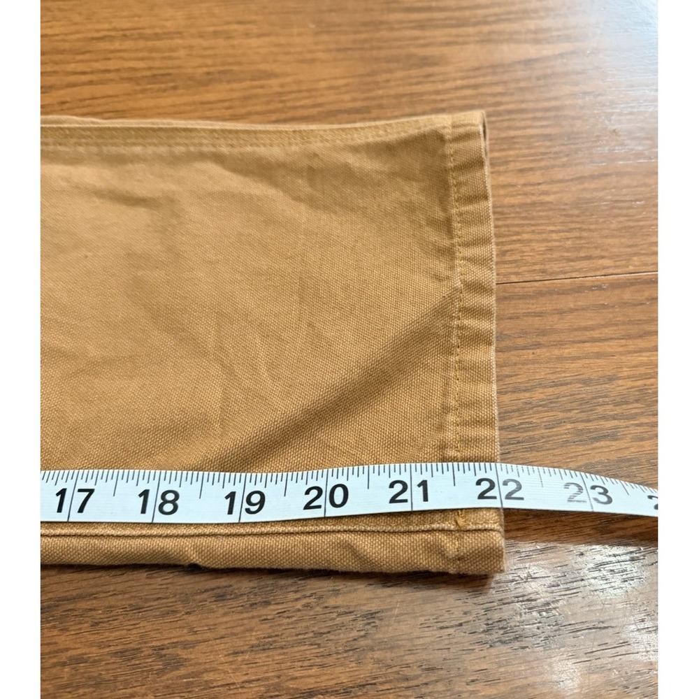 Carhartt Boys Carpenter Pants Brown Cotton Canvas BN8311-B Size 7, Adj Waist - Picture 8 of 9